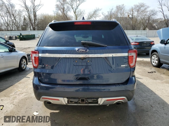 2016 Ford Explorer XLT with VIN 1FM5K8DH8GGB93722, listed as a Copart auction lot 54176025 with 98,016 mi miles and Clean Title. Bid and sale history available at carsss.com. Image 6.