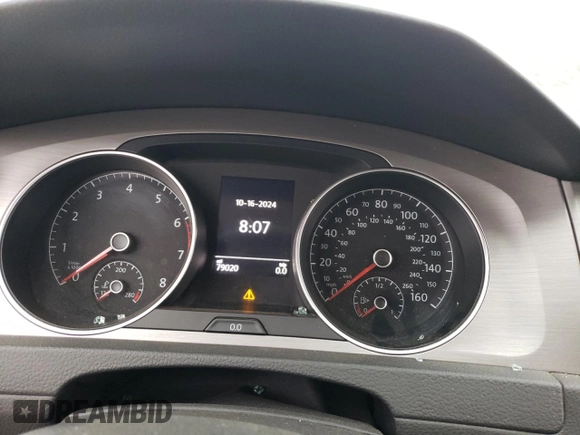 2017 Volkswagen Golf SportWagen SE with VIN 3VWC17AU2HM502504, listed as a Copart auction lot 76162504 with 79,020 mi miles and Salvage Title. Bid and sale history available at carsss.com. Image 9.
