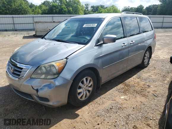 2010 Honda Odyssey EX with VIN 5FNRL3H42AB009924, listed as a Copart auction lot 58066365 with Not provided miles and Salvage title. Bid and sale history available at DreamBid. Image 1.