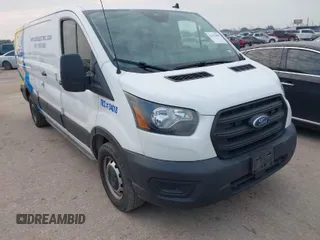 2020 Ford Transit Cargo with VIN 1FTBR1Y80LKA23401, listed as a IAAI auction lot 41672809 with 107,910 mi miles and . Bid and sale history available at DreamBid. Image 1.