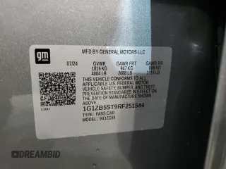 2024 Chevrolet Malibu LS with VIN 1G1ZB5ST9RF251544, listed as a Copart auction lot 42824345 with 3,591 mi miles and Salvage Title. Bid and sale history available at DreamBid. Image 12.