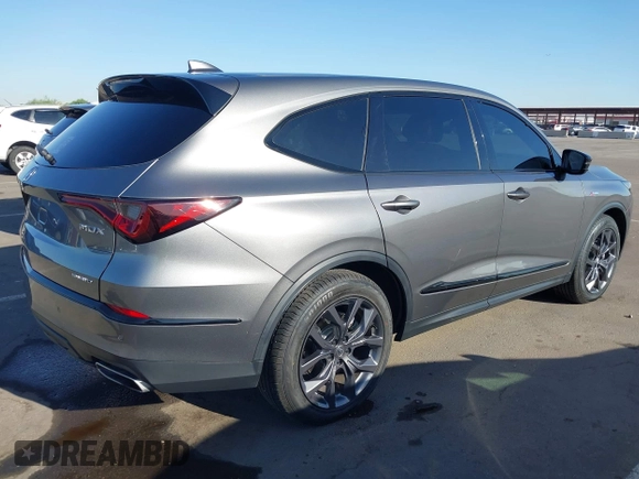 2023 Acura MDX w/A-Spec Package with VIN 5J8YE1H05PL033410, listed as a IAAI auction lot 42604907 with 35,806 mi miles and . Bid and sale history available at DreamBid. Image 4.
