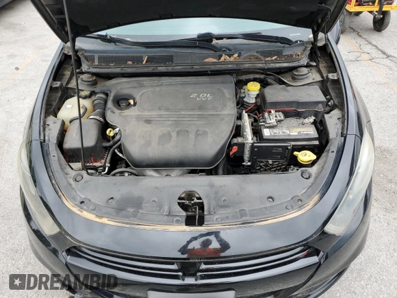 2013 Dodge Dart SXT with VIN 1C3CDFBA0DD289443, listed as a Copart auction lot 57347065 with 193,352 mi miles and Salvage title. Bid and sale history available at DreamBid. Image 11.