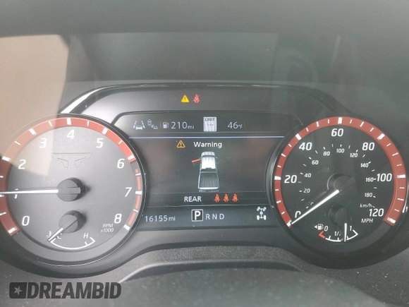 2024 Nissan Titan Pro-4X with VIN 1N6AA1ED7RN106896, listed as a Copart auction lot 55622215 with 16,155 mi miles and Salvage title. Bid and sale history available at DreamBid. Image 9.