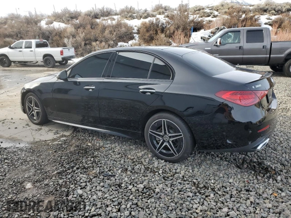 2024 Mercedes-Benz C 300 with VIN W1KAF4HB1RR161052, listed as a Copart auction lot 44975215 with 6,568 mi miles and Salvage title. Bid and sale history available at DreamBid. Image 2.