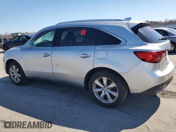 2014 Acura MDX Advance with VIN 5FRYD4H87EB036932, listed as a Copart auction lot 48427385 with Not Provided miles and Salvage Title. Bid and sale history available at DreamBid. Image 2.