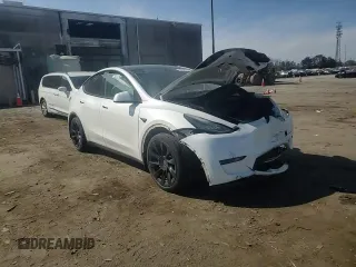 2022 Tesla Model Y Long Range with VIN 7SAYGAEE3NF416838, listed as a Copart auction lot 46157675 with 24,254 mi miles and Salvage Title. Bid and sale history available at DreamBid. Image 12.