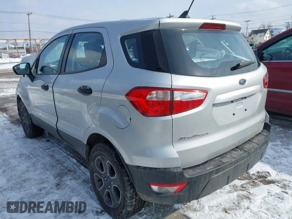 2020 Ford EcoSport S with VIN MAJ3S2FEXLC367468, listed as a IAAI auction lot 41558698 with 48,234 mi miles. Bid and sale history available at carsss.com. Image 3.