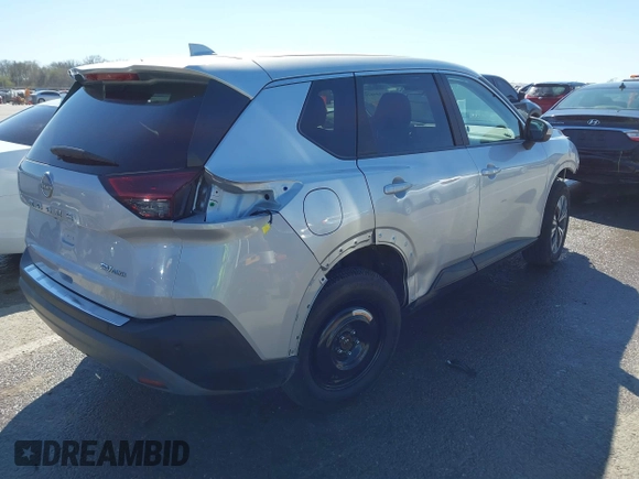 2023 Nissan Rogue SV with VIN 5N1BT3BB1PC862938, listed as a IAAI auction lot 41844820 with 74,150 mi miles. Bid and sale history available at carsss.com. Image 4.