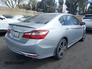 2017 Honda Accord Sedan Sport with VIN 1HGCR2F57HA082818, listed as a IAAI auction lot 41900332 with 169,226 mi miles. Bid and sale history available at carsss.com. Image 4.