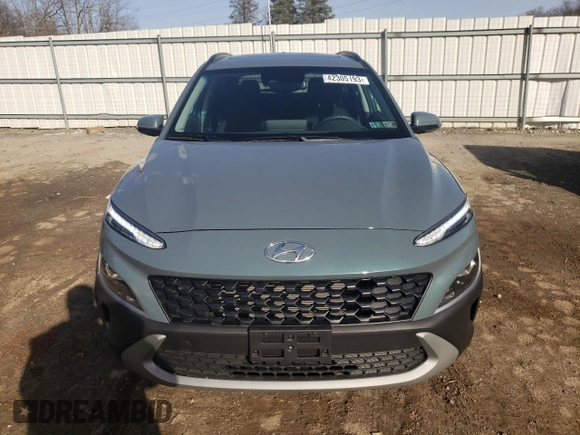 2022 Hyundai Kona SEL with VIN KM8K3CAB6NU788876, listed as a Copart auction lot 42305193 with 5,497 mi miles. Bid and sale history available at carsss.com. Image 5.
