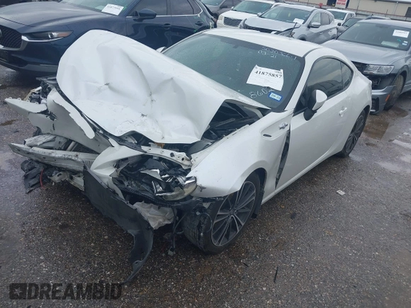 2013 Scion FR-S with VIN JF1ZNAA16D1718602, listed as a IAAI auction lot 41875857 with 101,649 mi miles. Bid and sale history available at carsss.com. Image 2.