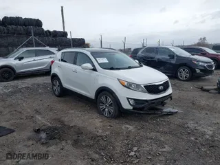 2016 Kia Sportage EX with VIN KNDPCCAC0G7815123, listed as a IAAI auction lot 41723933 with 125,090 mi miles. Bid and sale history available at carsss.com. Image 1.