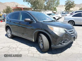 2014 Honda CR-V EX z VIN 5J6RM4H55EL035927, wystawiony jako IAAI lot #42297836 z przebiegiem 129 649 mil mil oraz . Historia ofert i sprzedaży dostępna na DreamBid. Obrazek 1.