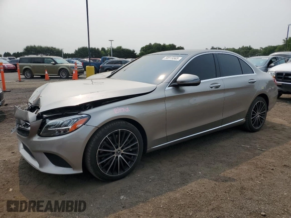 2019 Mercedes-Benz C 300 z VIN 55SWF8DB5KU314619, wystawiony jako Copart lot #58915565 z przebiegiem 72 203 mil mil oraz Szkoda całkowita • Salvage title. Historia ofert i sprzedaży dostępna na DreamBid. Obrazek 1.