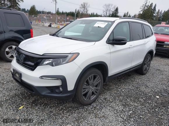 2022 Honda Pilot Sport with VIN 5FNYF6H37NB067593, listed as a IAAI auction lot 41773225 with 55,480 mi miles. Bid and sale history available at carsss.com. Image 17.