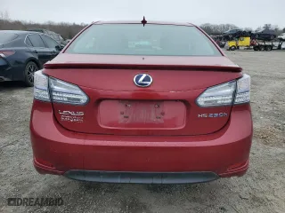 2010 Lexus HS 250h with VIN JTHBB1BA1A2037738, listed as a Copart auction lot 49713175 with 182,622 mi miles and Salvage Title. Bid and sale history available at carsss.com. Image 6.