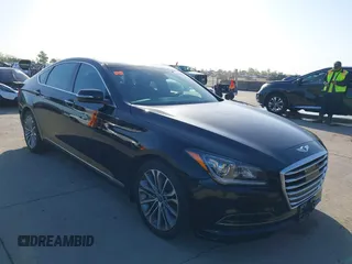 2015 Hyundai Genesis 3.8L with VIN KMHGN4JEXFU035238, listed as a IAAI auction lot 42007463 with 96,557 mi miles and . Bid and sale history available at DreamBid. Image 1.