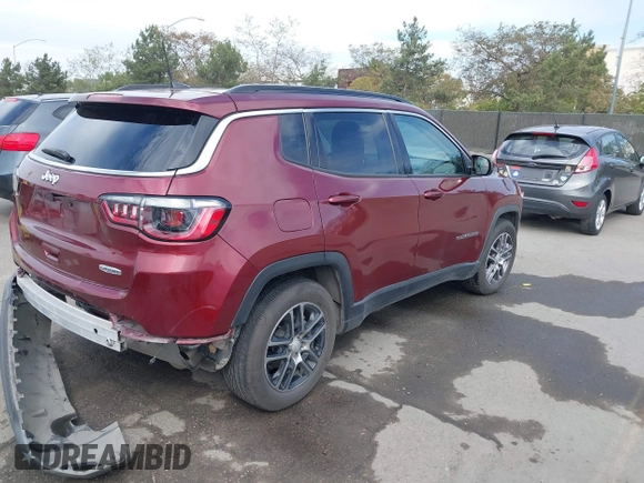 2020 Jeep Compass Latitude with VIN 3C4NJCBB3LT257809, listed as a IAAI auction lot 41736438 with 50,435 mi miles and . Bid and sale history available at DreamBid. Image 4.