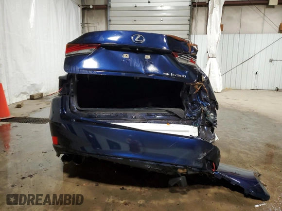 2017 Lexus IS with VIN JTHCM1D27H5023338, listed as a Copart auction lot 49702305 with 45,866 mi miles and Salvage Title. Bid and sale history available at carsss.com. Image 6.