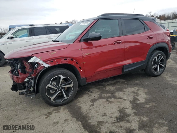 2021 Chevrolet TrailBlazer RS with VIN KL79MUSL9MB095529, listed as a Copart auction lot 47725275 with 41,866 mi miles and Salvage Title. Bid and sale history available at carsss.com. Image 1.