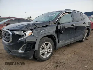 2019 GMC Terrain SLE with VIN 3GKALTEV3KL337810, listed as a Copart auction lot 43909985 with 45,064 mi miles and Salvage title. Bid and sale history available at DreamBid. Image 1.