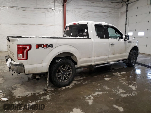 2016 Ford F-150 XLT with VIN 1FTFX1EG0GFD08245, listed as a Copart auction lot 43473405 with 101,567 mi miles and Salvage Title. Bid and sale history available at carsss.com. Image 3.