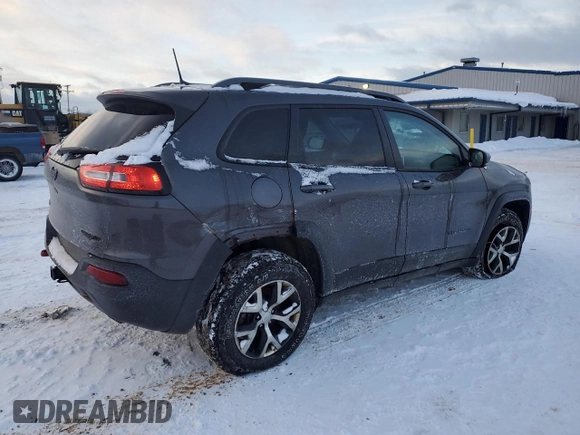 2017 Jeep Cherokee Trailhawk L Plus with VIN 1C4PJMBS2HD228037, listed as a Copart auction lot 41365075 with 84,479 mi miles and Salvage Title. Bid and sale history available at carsss.com. Image 3.