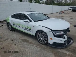 2014 Audi A7 Prestige with VIN WAU2GAFC2EN139596, listed as a Copart auction lot 51679715 with 115,355 mi miles and Salvage title. Bid and sale history available at DreamBid. Image 4.