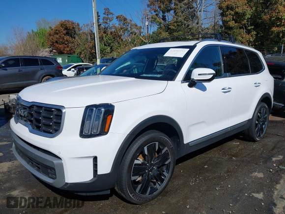 2023 Kia Telluride SX Prestige X-Pro with VIN 5XYP5DGC3PG356177, listed as a IAAI auction lot 41890333 with 19,590 mi miles and . Bid and sale history available at DreamBid. Image 17.