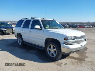 2005 Chevrolet Tahoe Z71 z VIN 1GNEC13T25R108333, wystawiony jako IAAI lot #41473619 z przebiegiem 193 335 mil mil oraz . Historia ofert i sprzedaży dostępna na DreamBid. Obrazek 1.