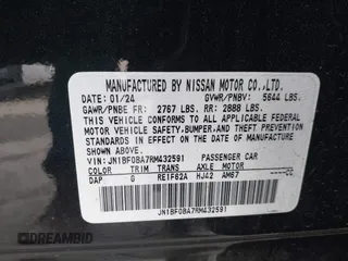 2024 Nissan ARIYA Evolve+ z VIN JN1BF0BA7RM432591, wystawiony jako IAAI lot #41536086 z przebiegiem 2 409 mil mil oraz . Historia ofert i sprzedaży dostępna na DreamBid. Obrazek 9.