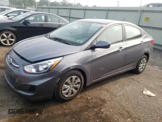 2017 Hyundai Accent SE with VIN KMHCT4AE8HU292258, listed as a Copart auction lot 58053353 with 26,635 mi miles. Bid and sale history available at carsss.com. Image 1.