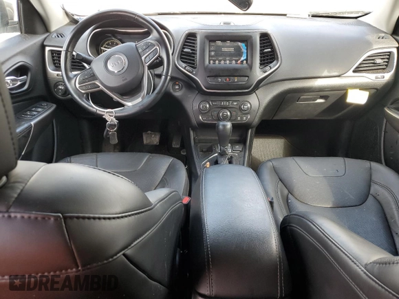 2021 Jeep Cherokee Latitude Lux with VIN 1C4PJLMX8MD144043, listed as a Copart auction lot 45337245 with 27,582 mi miles and Salvage Title. Bid and sale history available at carsss.com. Image 8.