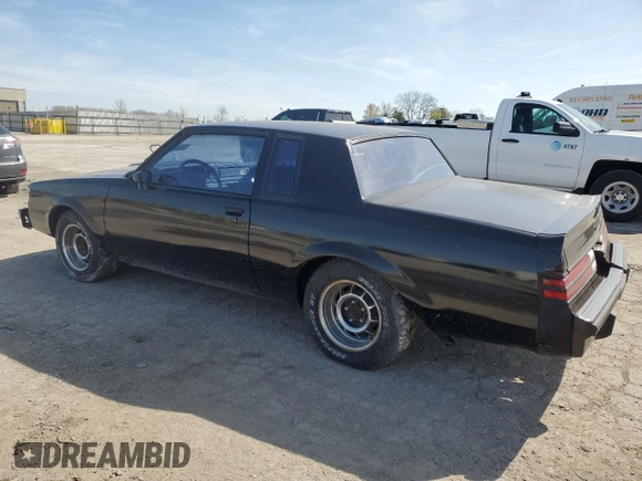 1987 Buick Regal with VIN 1G4GJ1174HP455333, listed as a Copart auction lot 53554725 with 55,423 mi miles and Clean Title. Bid and sale history available at DreamBid. Image 2.