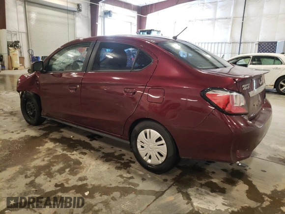 2021 Mitsubishi Mirage ES with VIN ML32FUFJ9MHF01299, listed as a Copart auction lot 57794835 with 85,816 mi miles and Salvage title. Bid and sale history available at DreamBid. Image 2.