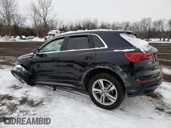 2019 Audi Q3 S line Premium Plus with VIN WA1EECF38K1065065, listed as a Copart auction lot 89388275 with 50,883 mi miles and Salvage Title. Bid and sale history available at carsss.com. Image 2.