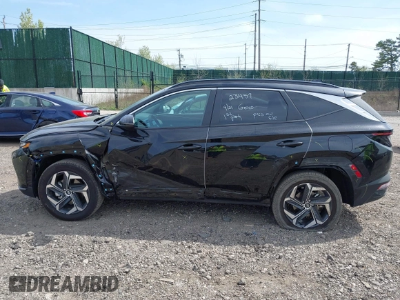 2024 Hyundai Tucson SEL Convenience with VIN KM8JCCD18RU201968, listed as a IAAI auction lot 42128673 with 6,542 mi miles and . Bid and sale history available at carsss.com. Image 14.