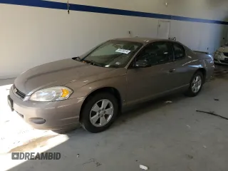 2006 Chevrolet Monte Carlo LT 3.5L with VIN 2G1WM15K569288684, listed as a Copart auction lot 80035514 with 124,324 mi miles and Clean Title. Bid and sale history available at carsss.com. Image 1.