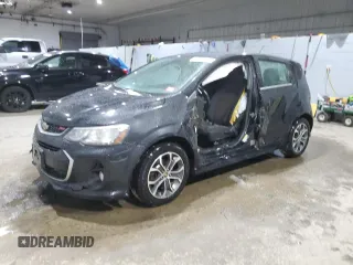 2017 Chevrolet Sonic LT with VIN 1G1JD6SH4H4135140, listed as a Copart auction lot 89047375 with 119,474 mi miles and Salvage Title. Bid and sale history available at carsss.com. Image 1.