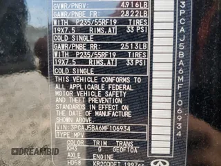 2021 Infiniti QX50 Luxe с VIN 3PCAJ5BA6MF106934, выставлен на аукционе Copart как лот 56293345 с пробегом 64 410 миль миль и Списание • Salvage title. История ставок и продаж доступна на DreamBid. Изображение 13.