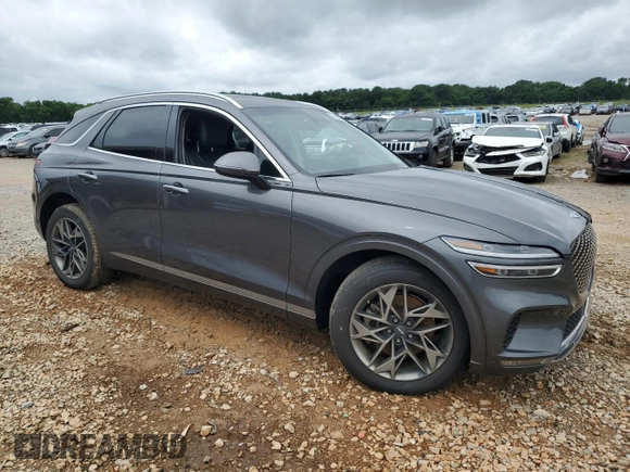 2022 Genesis GV70 2.5T with VIN KMUMADTBXNU030039, listed as a Copart auction lot 58496015 with 63,773 mi miles and Salvage title. Bid and sale history available at DreamBid. Image 4.