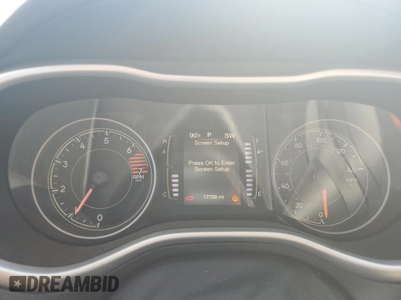 2017 Jeep Cherokee Sport with VIN 1C4PJLAB6HW643474, listed as a Copart auction lot 54386245 with 17,799 mi miles and Salvage Title. Bid and sale history available at carsss.com. Image 9.