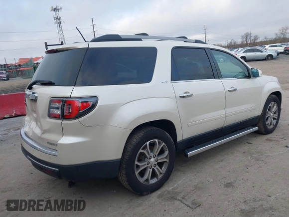 2014 GMC Acadia SLT with VIN 1GKKVRKD7EJ258942, listed as a IAAI auction lot 41828635 with 173,389 mi miles and . Bid and sale history available at DreamBid. Image 4.