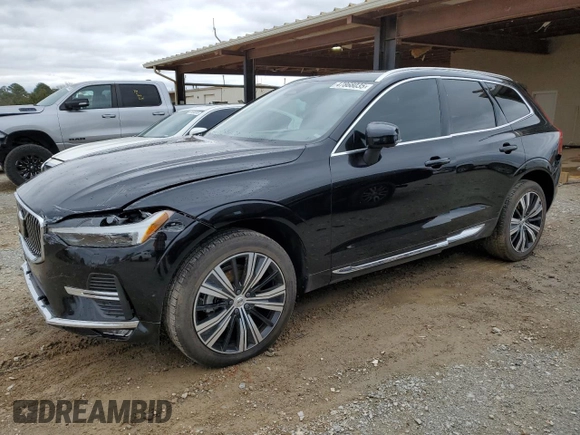 2023 Volvo XC60 Plus Bright Theme with VIN YV4L12RN4P1203706, listed as a Copart auction lot 47868035 with 360 mi miles and Salvage Title. Bid and sale history available at carsss.com. Image 1.