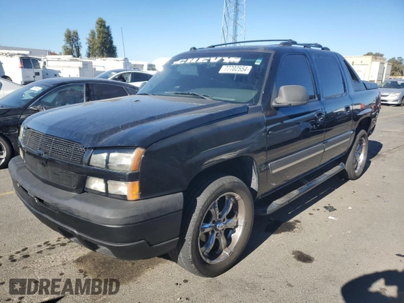 2004 Chevrolet Avalanche Z66 with VIN 3GNEC12T94G198113, listed as a Copart auction lot 77702554 with 0 mi miles and Clean Title. Bid and sale history available at carsss.com. Image 1.