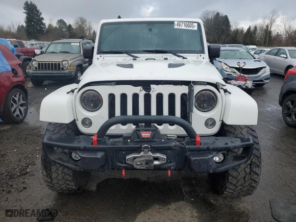 2015 Jeep Wrangler Unlimited Rubicon Hard Rock with VIN 1C4HJWFG8FL647910, listed as a Copart auction lot 46716605 with 48,139 mi miles and Salvage Title. Bid and sale history available at carsss.com. Image 5.