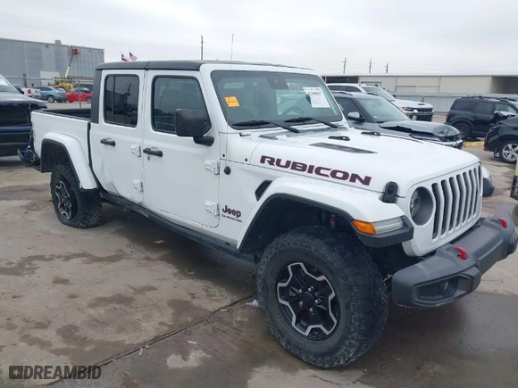 2020 Jeep Gladiator Rubicon with VIN 1C6JJTBG9LL171398, listed as a IAAI auction lot 41390927 with 42,812 mi miles. Bid and sale history available at carsss.com. Image 1.