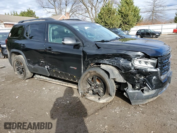 2021 GMC Acadia AT4 with VIN 1GKKNLLS9MZ184594, listed as a Copart auction lot 83914744 with 62,706 mi miles and Salvage Title. Bid and sale history available at carsss.com. Image 4.