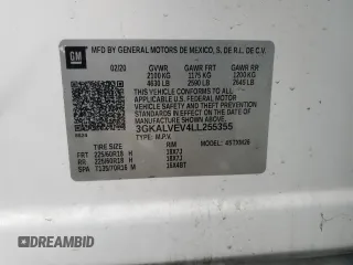 2020 GMC Terrain SLT z VIN 3GKALVEV4LL255355, wystawiony jako Copart lot #86293754 z przebiegiem 122 892 mil mil oraz Szkoda całkowita • Salvage title. Historia ofert i sprzedaży dostępna na DreamBid. Obrazek 14.